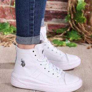 کتونی اورجینال برند U s polo assn مدل Clementine PU Bilekli Unisex Sneaker کد 758154210