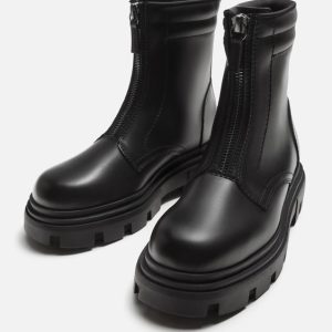 بوت اورجینال برند زارا Zara مدل CHUNKY BOOTS WITH ZIP کد 2041/320