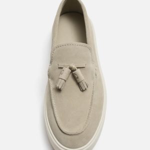 کالج اورجینال برند زارا Zara مدل LEATHER TASSEL LOAFERS کد 2504/420
