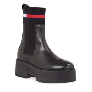 بوت اورجینال برند Tommy hilfiger مدل TJW FLATFORM CHELSEA SOCK Bot کد 760136525