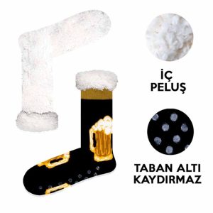 پاپوش خانگی اورجینال برند Vitamin corap مدل Çorap Renkli Ev Botu کد 663693411