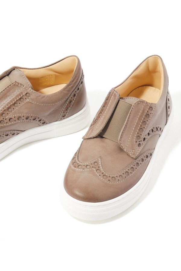 کفش کوهنوردی اورجینال برند Andrea montelpare مدل Çocuk Slip-On Deri Spor Ayakkabı کد 868638407 - Image 4