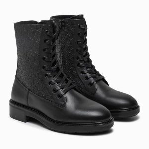 بوت اورجینال برند Calvin klein مدل Flat Combat Baskılı Low Boots کد 867228283