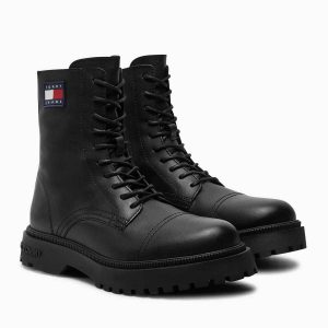 بوت اورجینال برند Tommy hilfiger مدل Lace Up Mid Smooth Boots کد 863502568