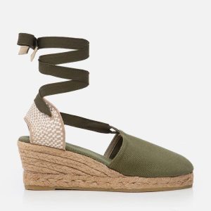 گیوه اورجینال برند Su espadril مدل Molly Haki Dolgu Topuklu Espadril کد 779988311