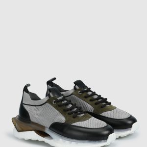 کتونی اورجینال برند Provoq مدل Gri Deri Erkek Sneaker کد 836456200