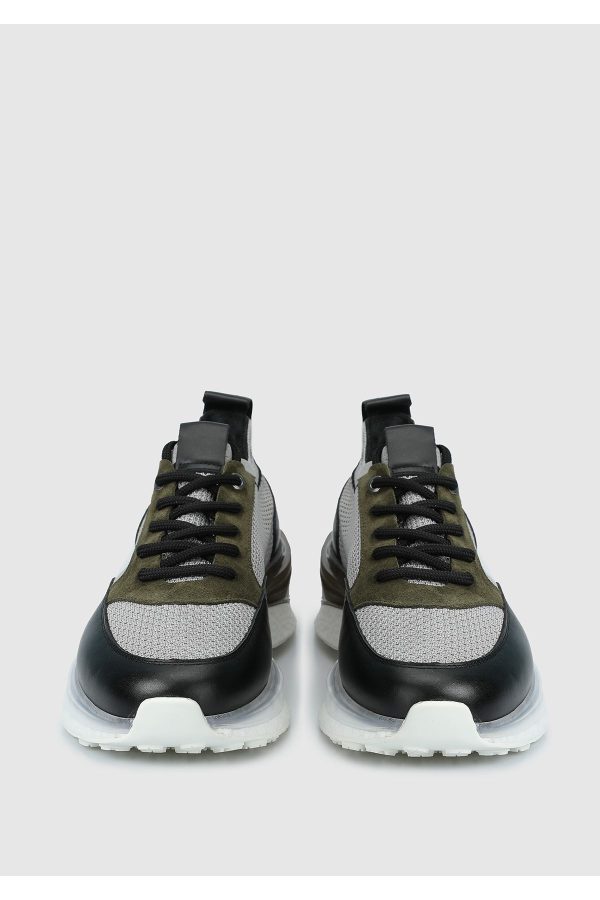 کتونی اورجینال برند Provoq مدل Gri Deri Erkek Sneaker کد 836456200 - Image 3