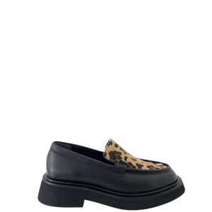 کالج اورجینال برند Saracshoes مدل Leopar Desenli Kadın Loafer Zain کد 859090054